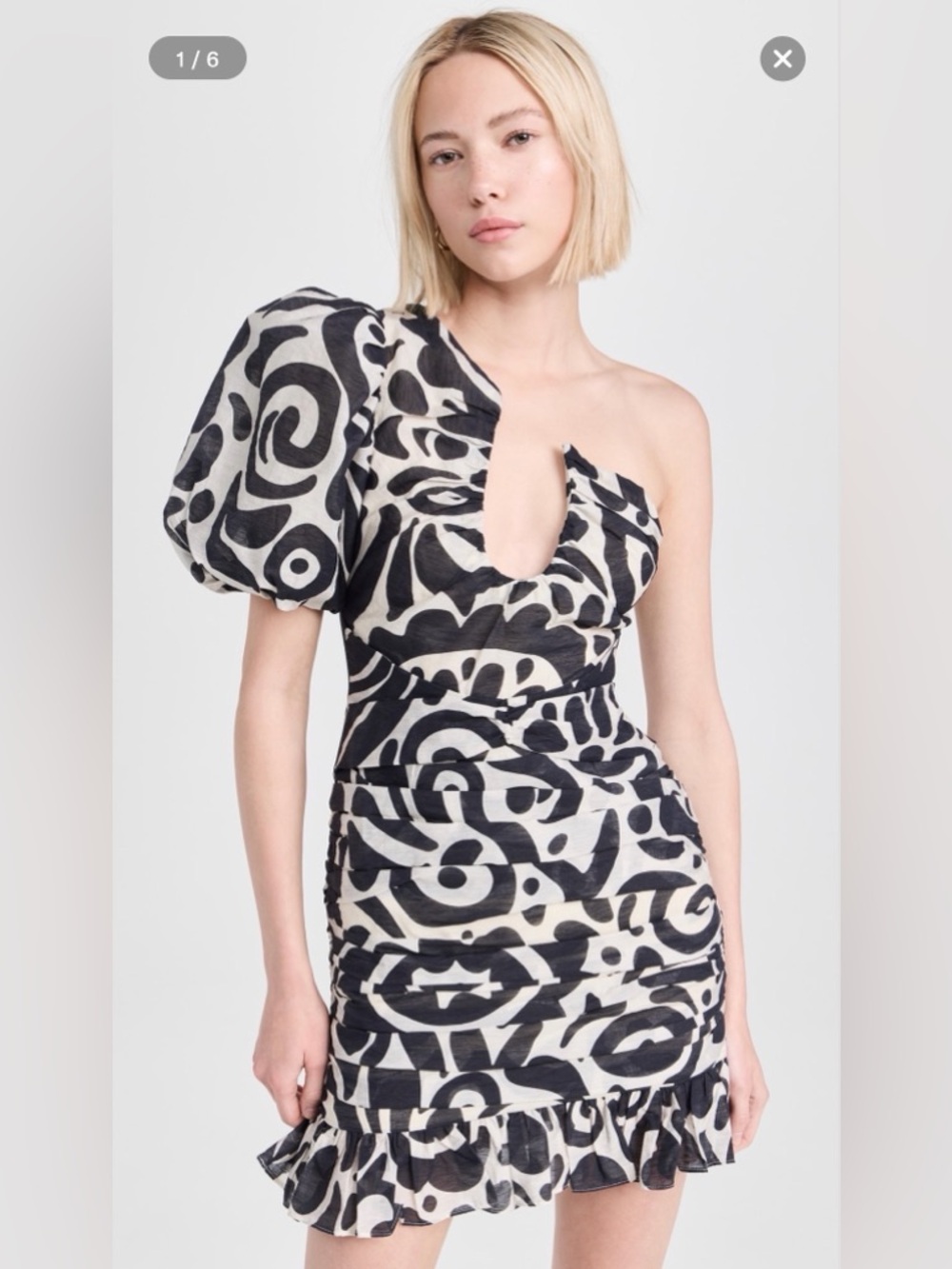 The Wolf Gang Seren Asymetric Mini Dress